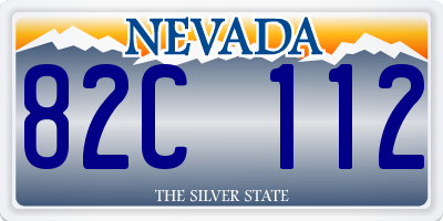NV license plate 82C112