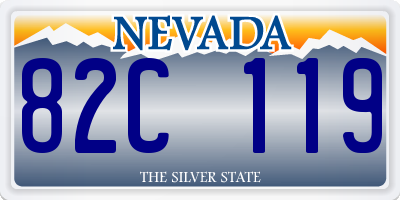 NV license plate 82C119