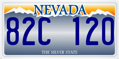 NV license plate 82C120