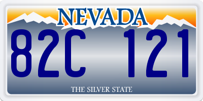 NV license plate 82C121