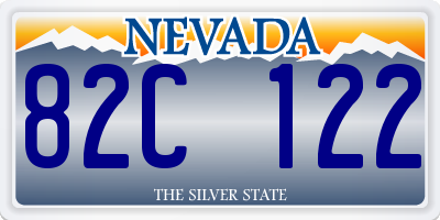 NV license plate 82C122