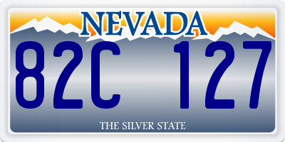 NV license plate 82C127