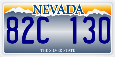 NV license plate 82C130