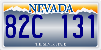 NV license plate 82C131