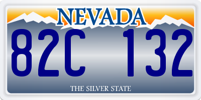 NV license plate 82C132