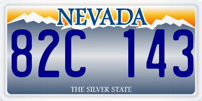 NV license plate 82C143