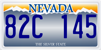 NV license plate 82C145
