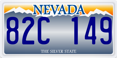 NV license plate 82C149