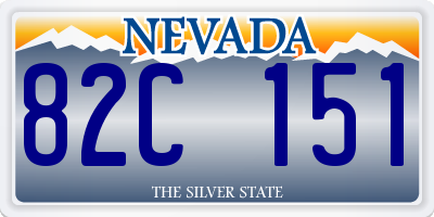 NV license plate 82C151