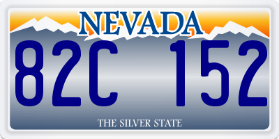 NV license plate 82C152