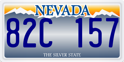 NV license plate 82C157