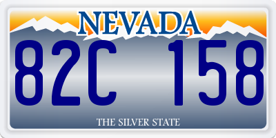 NV license plate 82C158