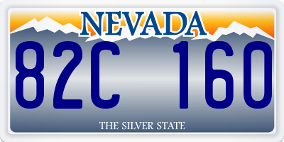 NV license plate 82C160