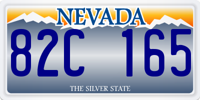 NV license plate 82C165
