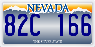 NV license plate 82C166