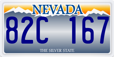 NV license plate 82C167