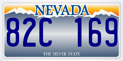 NV license plate 82C169
