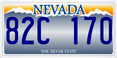 NV license plate 82C170