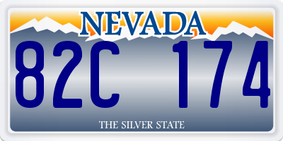 NV license plate 82C174