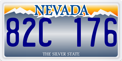 NV license plate 82C176