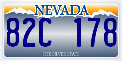 NV license plate 82C178