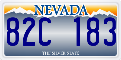 NV license plate 82C183