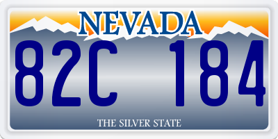 NV license plate 82C184