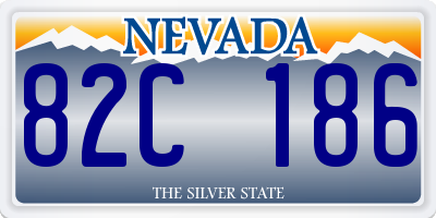 NV license plate 82C186