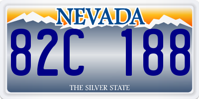 NV license plate 82C188