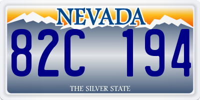 NV license plate 82C194