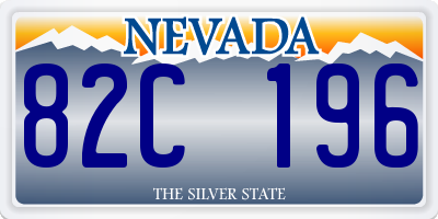 NV license plate 82C196