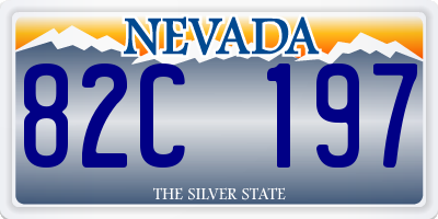 NV license plate 82C197