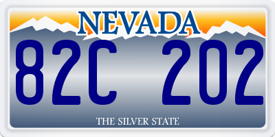 NV license plate 82C202