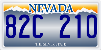 NV license plate 82C210