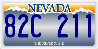 NV license plate 82C211