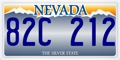 NV license plate 82C212