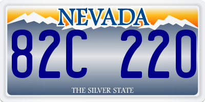 NV license plate 82C220