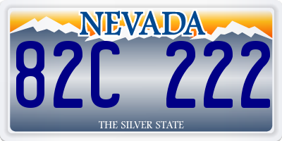 NV license plate 82C222