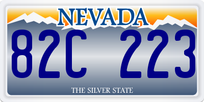 NV license plate 82C223