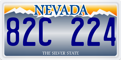 NV license plate 82C224