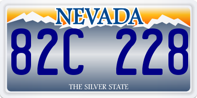 NV license plate 82C228