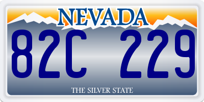 NV license plate 82C229