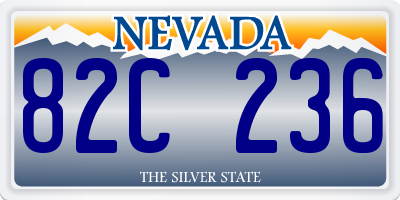 NV license plate 82C236