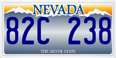 NV license plate 82C238