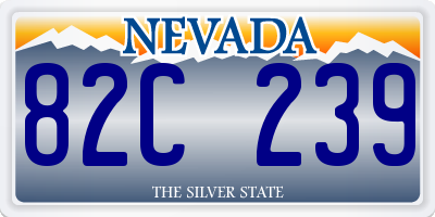NV license plate 82C239
