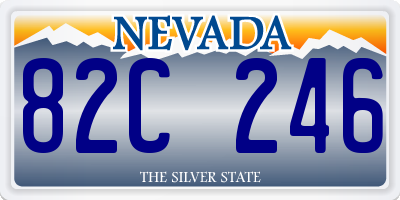 NV license plate 82C246