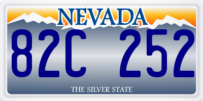 NV license plate 82C252