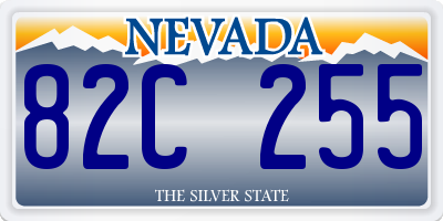 NV license plate 82C255