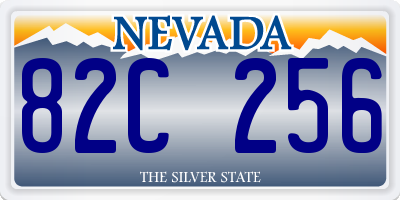 NV license plate 82C256