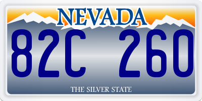 NV license plate 82C260